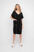 jurk met contrasterende stiksels 850634 - Ozai N Kü