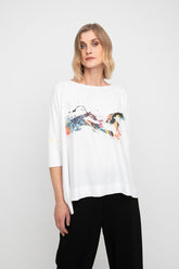 shirt met kleurrijke abstracte print 850428 - Ozai N Kü