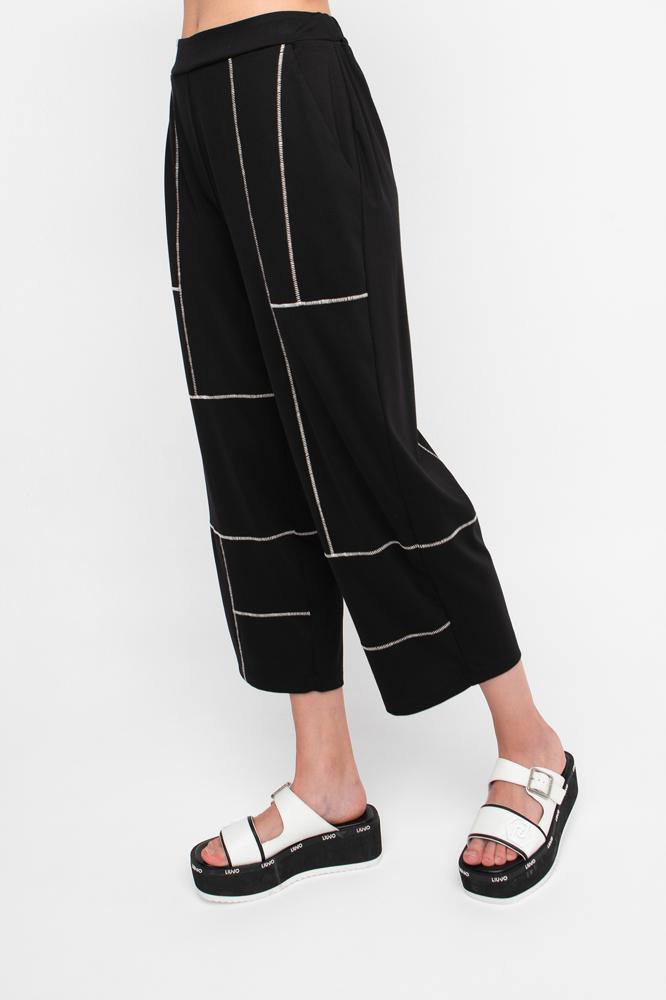 broek met contrasterende stiksels 850594 - Ozai N Kü