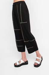 broek met contrasterende stiksels 850594 - Ozai N Kü