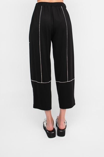 broek met contrasterende stiksels 850594 - Ozai N Kü