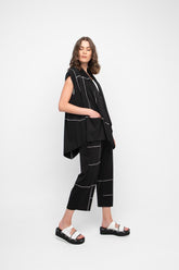 broek met contrasterende stiksels 850594 - Ozai N Kü