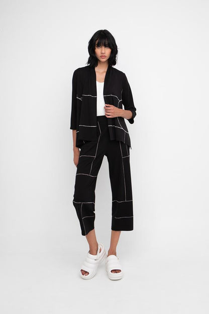 broek met contrasterende stiksels 850594 - Ozai N Kü