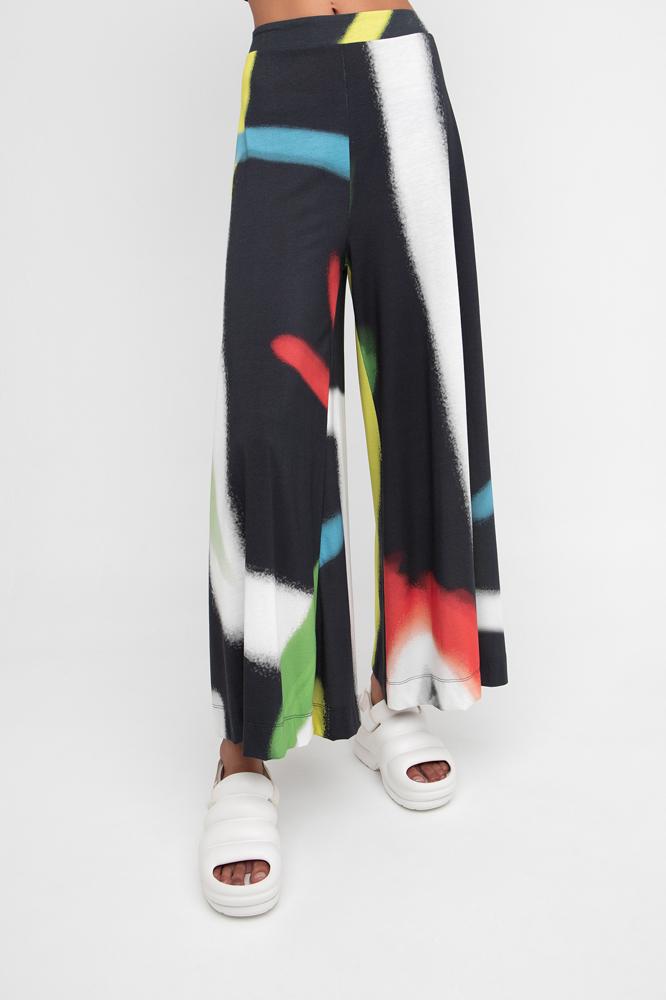 broek met geometrische accenten 850704 - Ozai N Kü