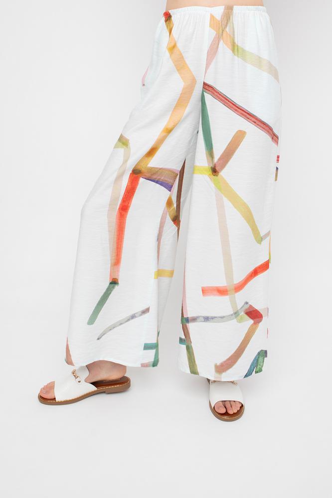 wijde broek met kleurrijke accenten 850974 - Ozai N Kü
