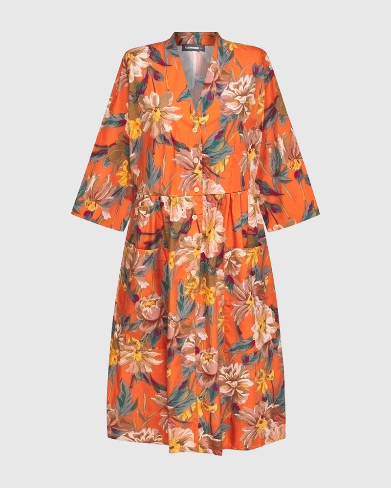 zomerse bloemenjurk sd808 - Alembika
