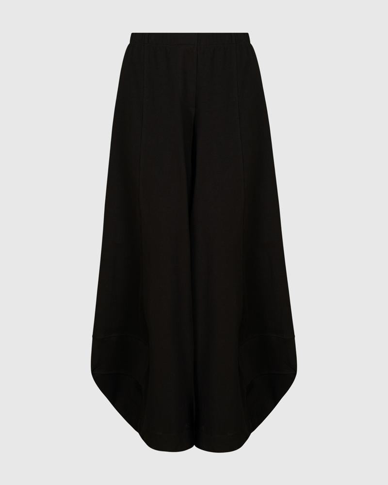 wijde broek met asymmetrische zoom sp625 - Alembika