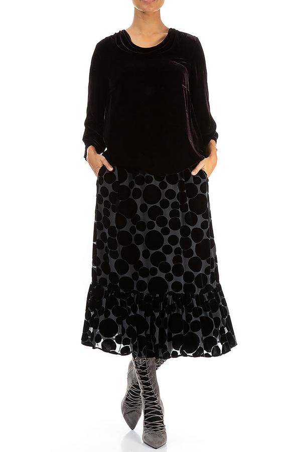 maxi-rok met cirkelpatroon 4447/2-s136-s302 - Grizas