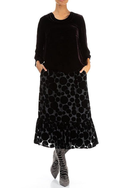 maxi-rok met cirkelpatroon 4447/2-s136-s302 - Grizas