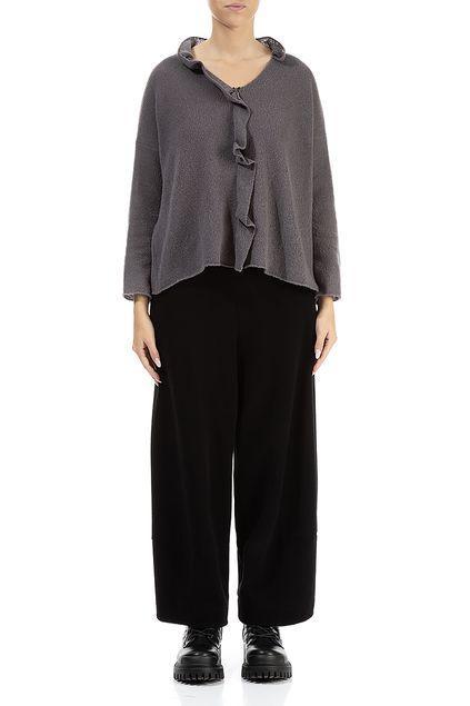 wollen vest met ruches 66168-r1 - Grizas