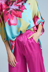 luxe viscose wijde broek sh157 vi - Thanny