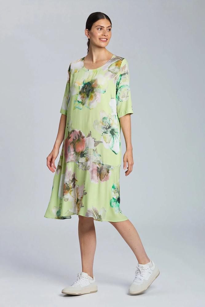 zomerse bloemenjurk elegantie 8526-055 - Vetono