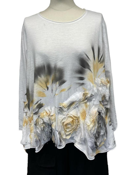 pull met luxe abstracte print p24ma228 - Working Overtime