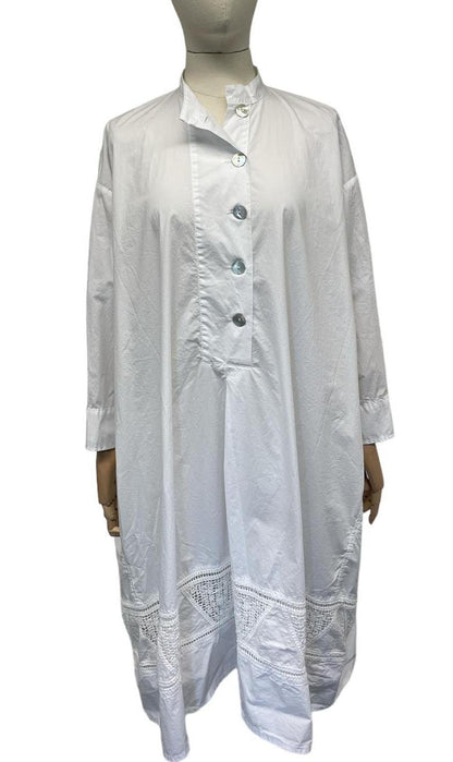 overhemdjurk met kantdetails p241146 - Working Overtime