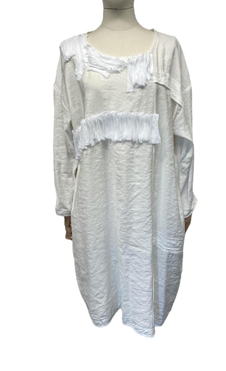 jurk met ruches detail p24ab173 - Working Overtime