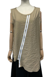 top met witte verticale strepen p242170a - Working Overtime