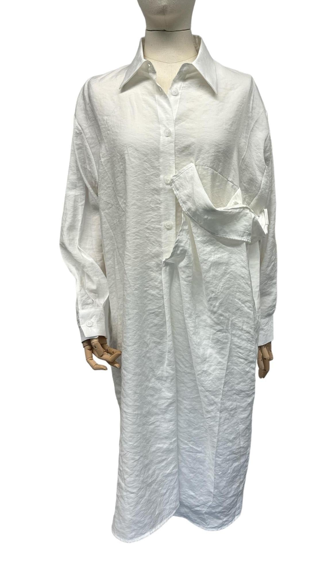 oversized hemdjurk met knoopdetail p241099 - Working Overtime