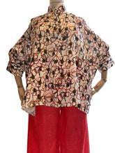 linnen bloemenshirt met print lia271 l383 - Thanny