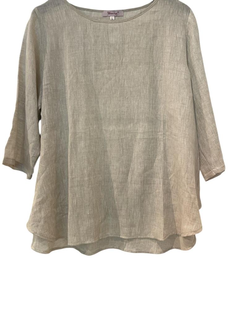 linnen shirt b02 anna - Thanny