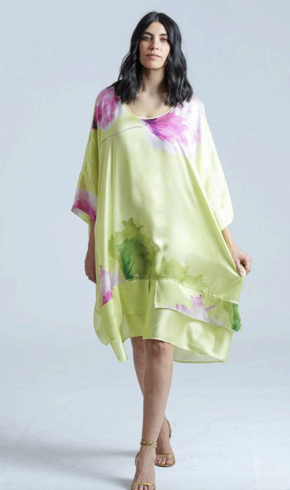 floral viscose maxi jurk s12-05/2 vi - Thanny
