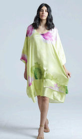 floral viscose maxi jurk s12-05/2 vi - Thanny