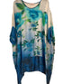 floral viscose maxi jurk s12-05/2 vi - Thanny