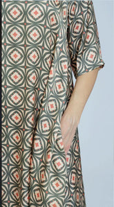 viscose jurk  x351 vi - Thanny