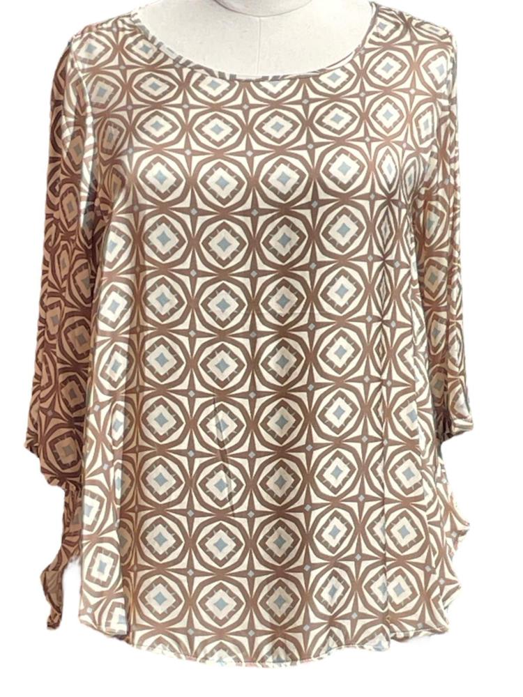 stijlvol viscose print shirt b02 vi - Thanny