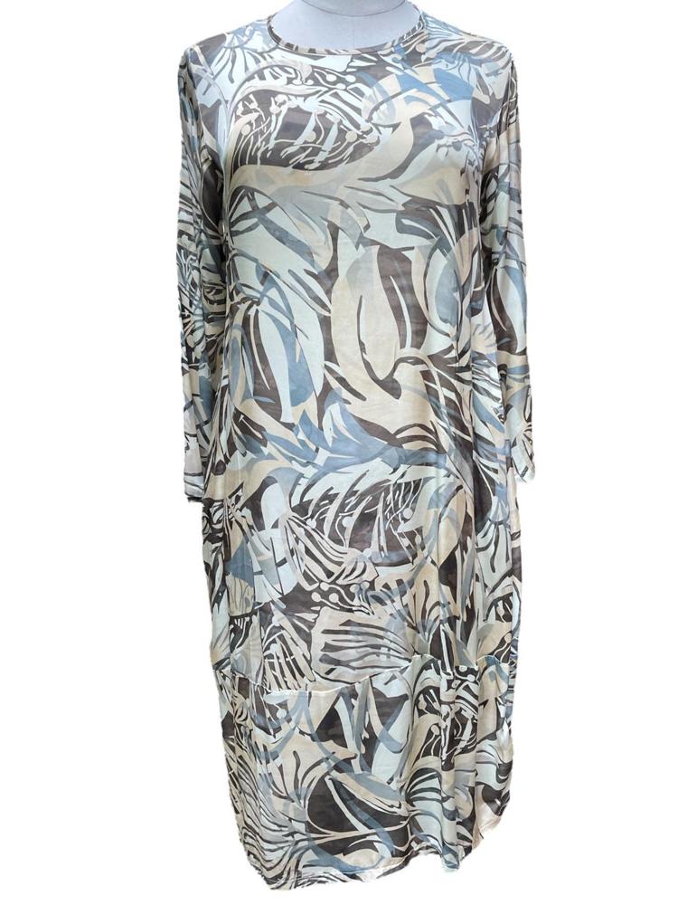 luchtige viscose printjurk b36 vi - Thanny