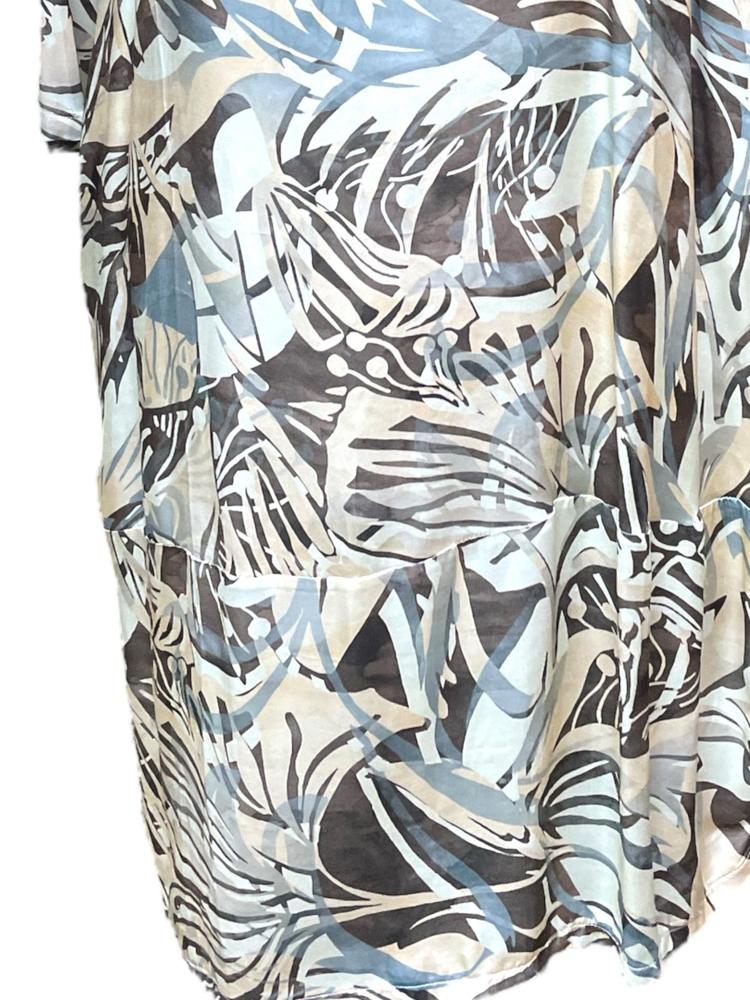 luchtige viscose printjurk b36 vi - Thanny