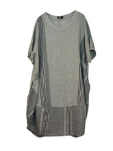 luchtige zomerjurk met strepenpatroon 91868 - MB Style