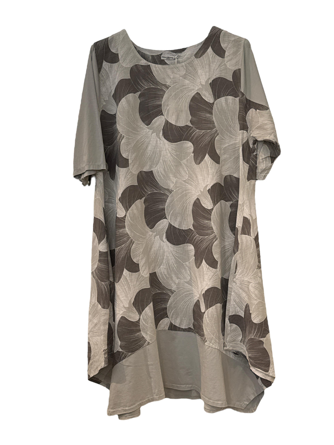 linnen viscose bloemenjurk 24216 - Moonshine