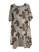 linnen viscose bloemenjurk 24216 - Moonshine