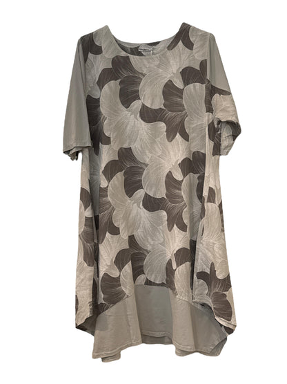 linnen viscose bloemenjurk 24216 - Moonshine