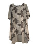 linnen viscose bloemenjurk 24216 - Moonshine