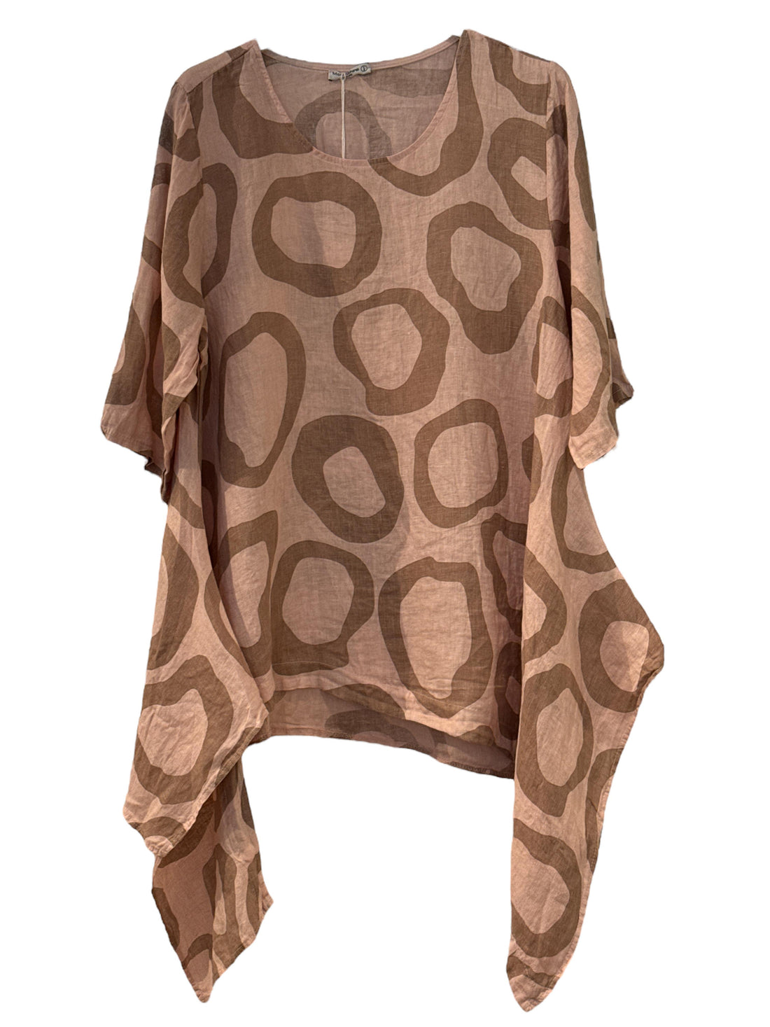 linnen print shirt 6540 - Moonshine