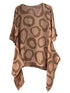 linnen print shirt 6540 - Moonshine