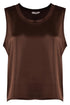 luxe mouwloze satijn top 5613 - PourMoi