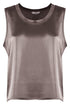 luxe mouwloze satijn top 5613 - PourMoi