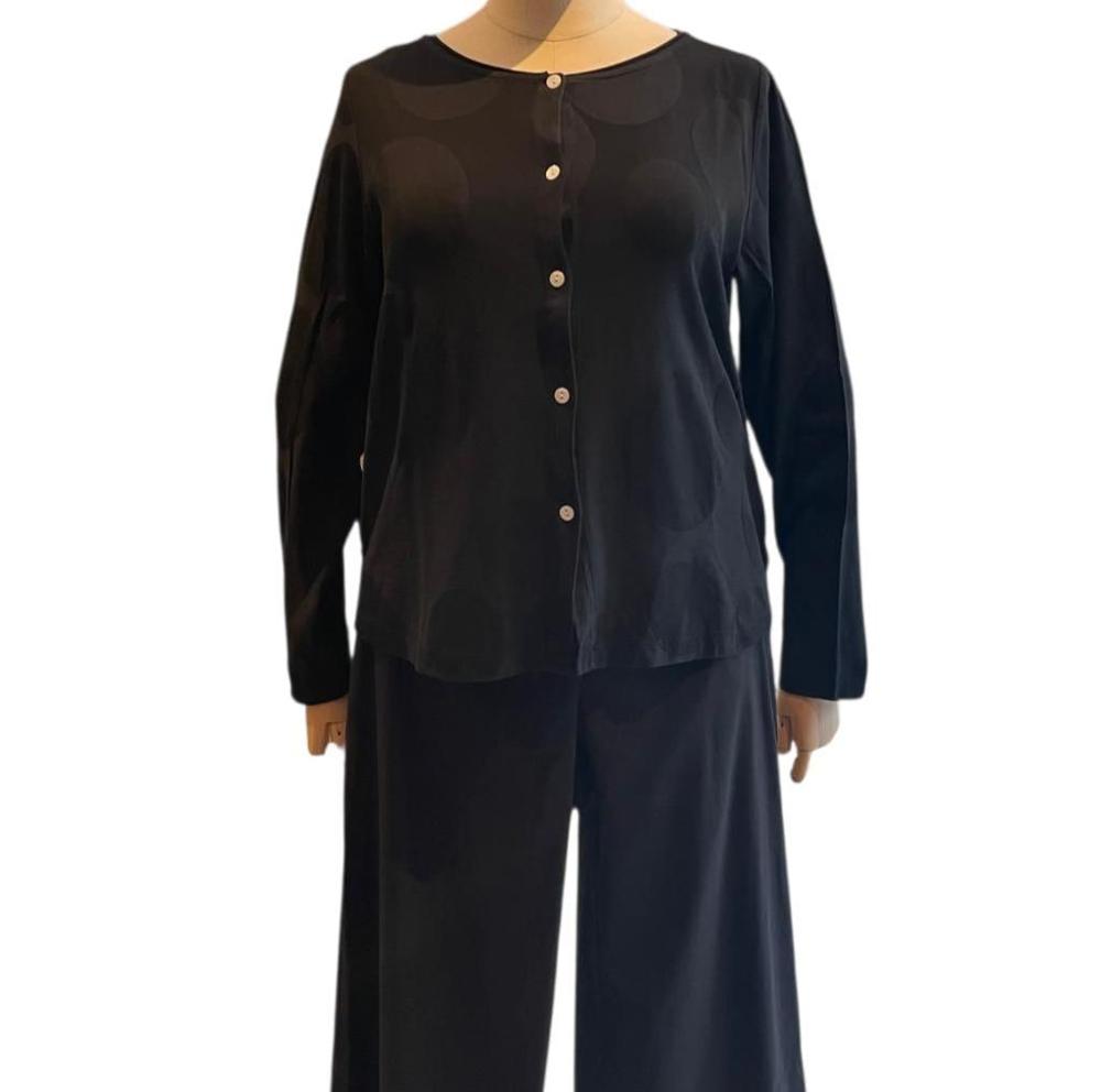 stijlvol katoenen vest met knopen 8553-062 - Vetono