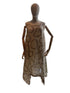 linnen zomerjurk met print 6521 - Moonshine