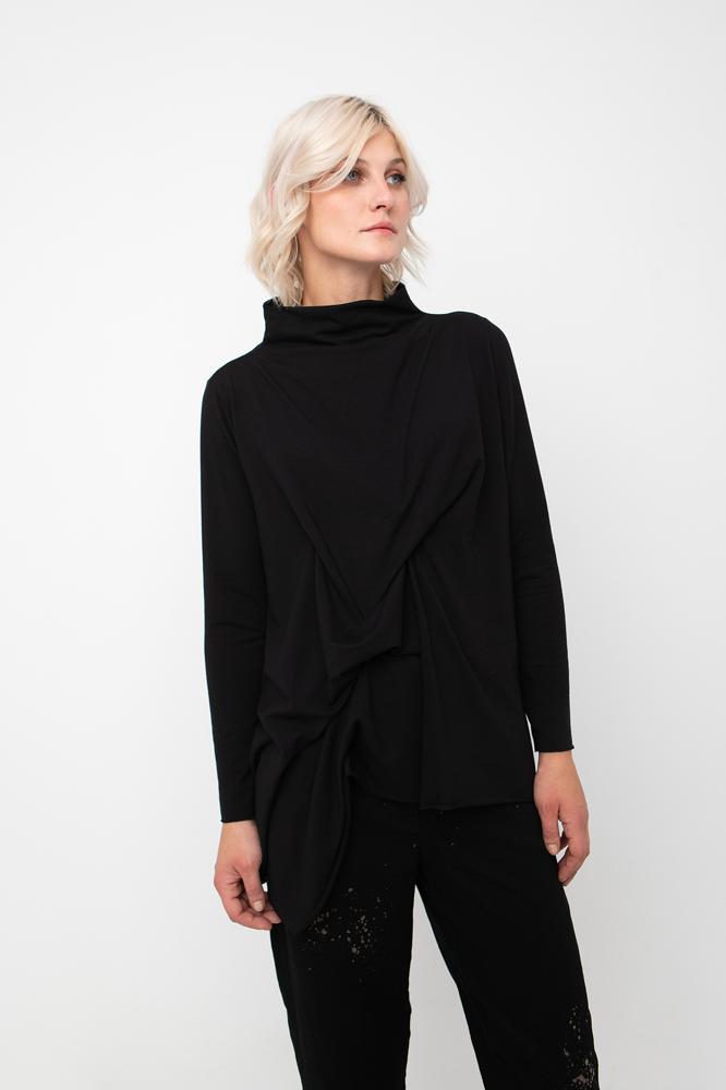 shirt met drapeer effect 766023 - Ozai N Kü