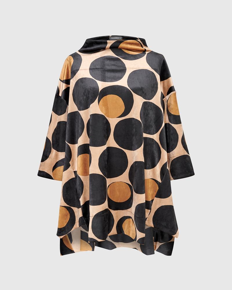 cirkelpatroon oversized shirt at720 - Alembika