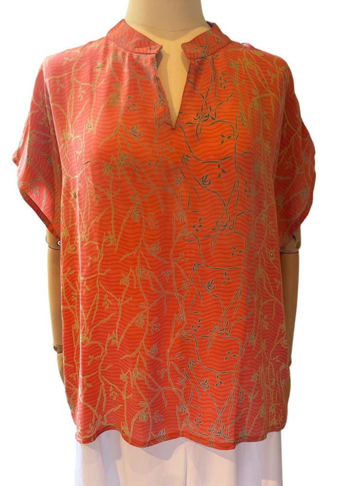 elegante bloemenprint blouse s66 - Cofur