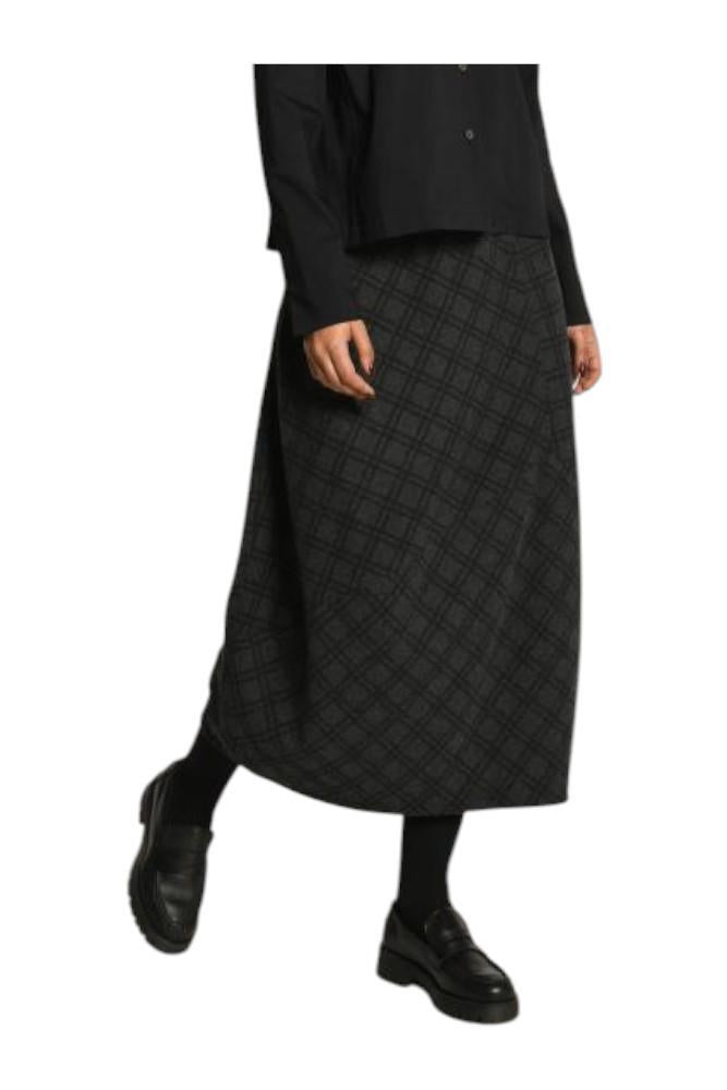 geruite midi-rok 9556-035 - Vetono