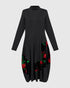 elegante bloemenjurk met col ad801 - Alembika