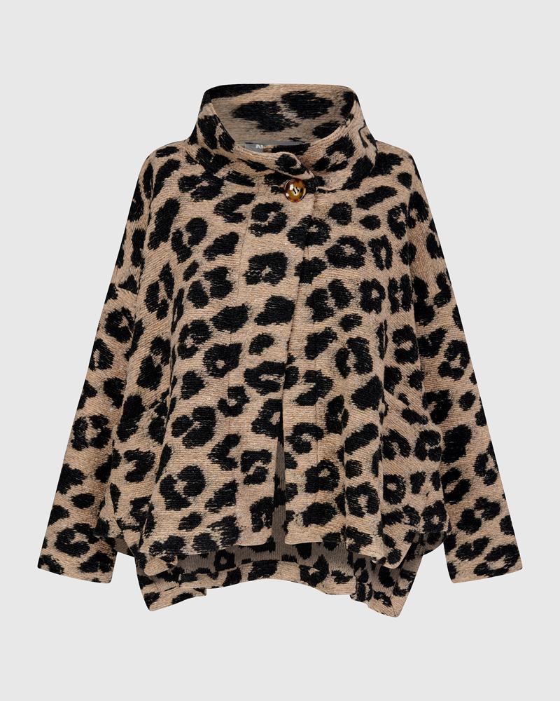 trendy dierenprint damesjas aj924 - Alembika