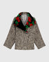 elegante bloemenkraag jas aj929 - Alembika