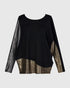 glinsterende elegante dames top at714 - Alembika
