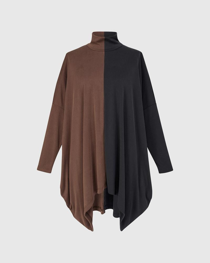 asymmetrische coltrui tuniek top at730 - Alembika